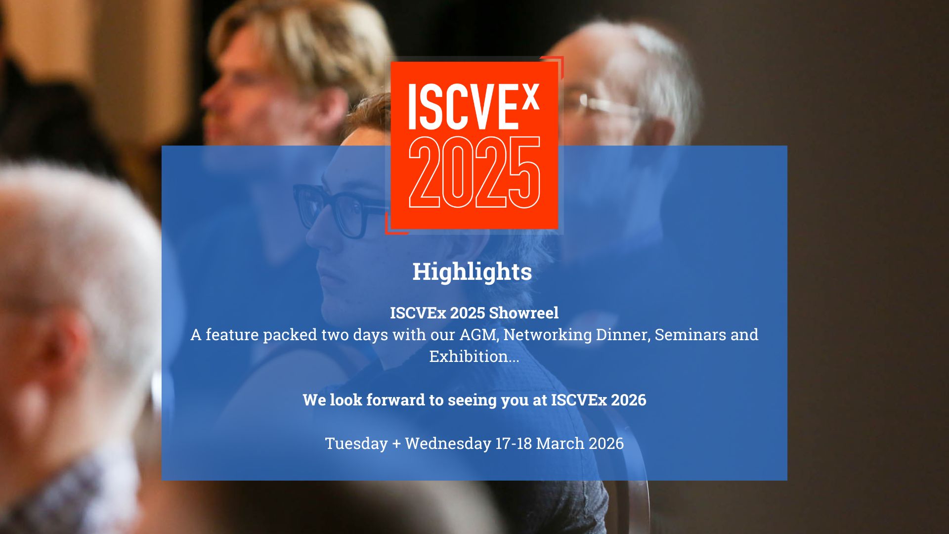 ISCVEx 2025 - Highlights - YouTube Thumbnail 1920x1080px Image