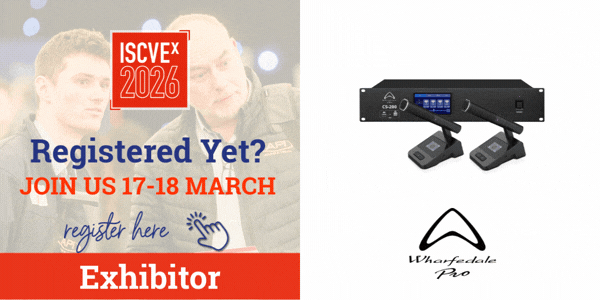ISCVEx 2026 Exhibitors - Wharfedale Pro - Web - (600 x 300 px) - 2026