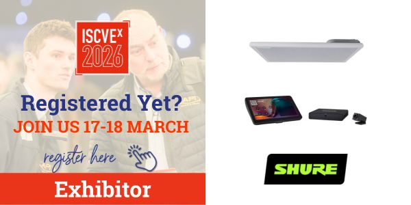 ISCVEx 2026 Exhibitors - Shure - Web - (600 x 300 px) - 2026