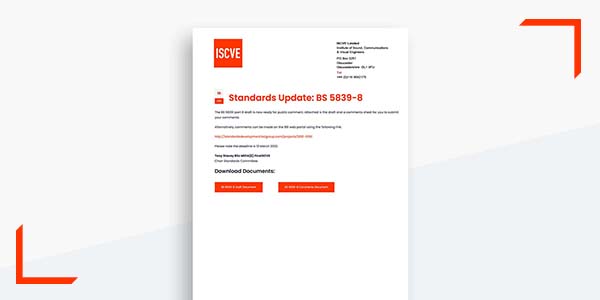 ISCVE Standards Update Jan 2022 600x300 Image 2022